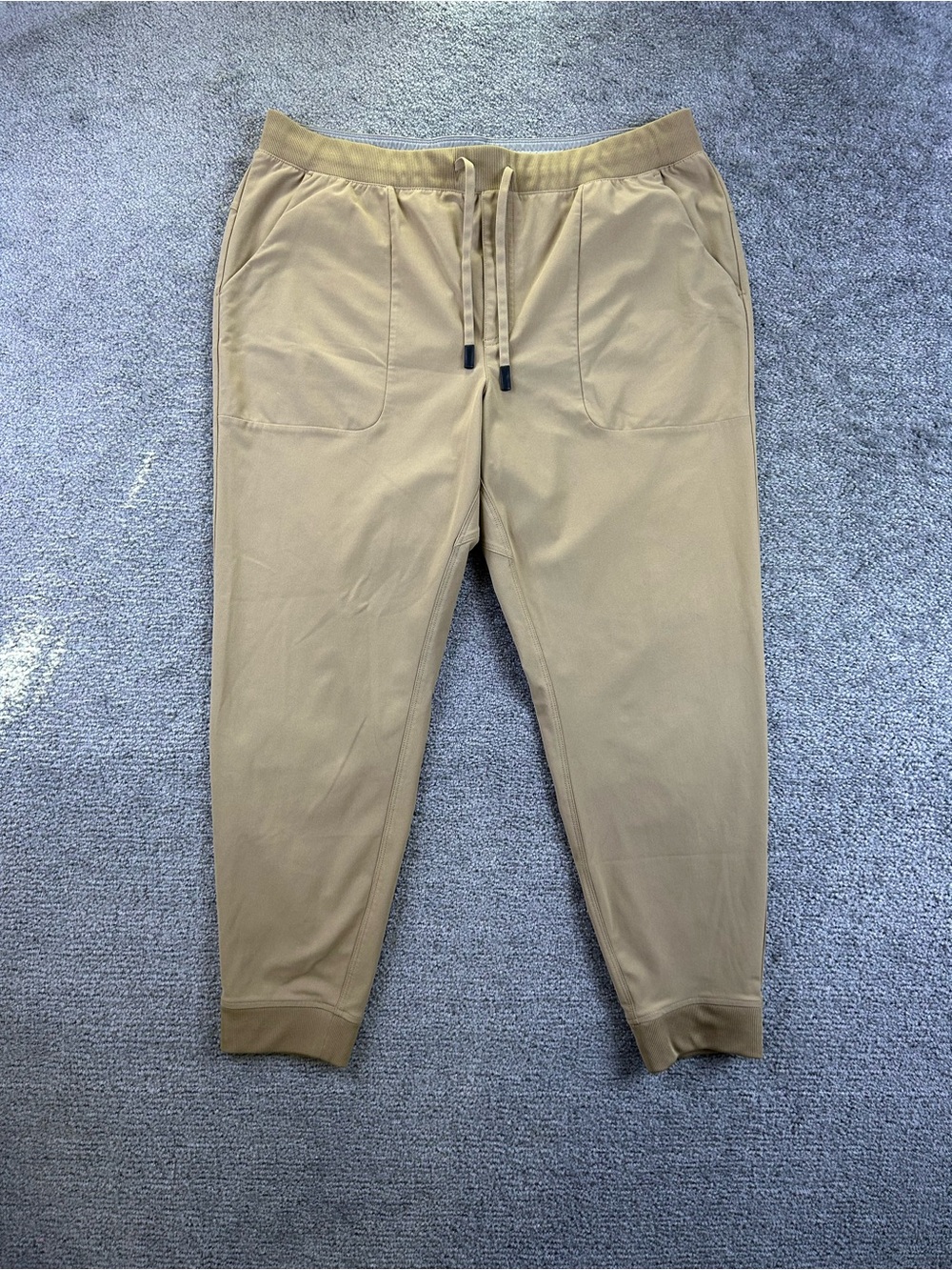 VRST Limitless Slim Fit Joggers Men’s XL Warm Gold Stone Performance Cuff Pocket